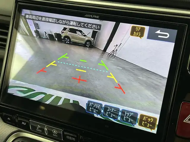 ホンダ ステップワゴン スパーダ ハイブリッド G EX ホンダセンシング 福岡県 2019(平31)年 7.6万km プラチナホワイトパール ワンオーナー　/アルパインフリップダウン　/アルパインナビ　/Ｆ，Ｂカメラ　/ＥＴＣ　/前方ドラレコ　/レーダー探知機　/ＡＣＣ　/衝突軽減ブレーキ　/レーンキープ　/両側電動スライドドア　/ハーフレザー　/シートヒーター/わくわくゲート