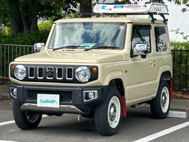 スズキ ジムニー XC 宮城県 2020(令2)年 4万km シフォンアイボリーM ワンオーナー/スズキセーフティ/衝突軽減システム/レーンキープアシスト/4WD/ターボ/純正ナビ/フルセグTV/バックカメラ/CD/DVD/Bluetooth/ETC/クルーズコントロール/ドライブレコーダー/TVキャンセラー/社外マフラー/シートヒーター/スマートキー/スペアキー