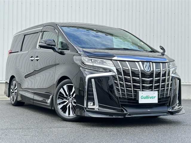 トヨタ アルファード S Cパッケージ 群馬県 2020(令2)年 3.1万km ブラック サンルーフ/TRDエアロ/ALPINE11型ナビ/（CD/DVD/SD/BluetoothAudio/HDMI）/フルセグテレビ/バックカメラ/ALPINE12型フリップダウンモニター/セーフティセンス/・プリクラッシュセーフティ/・ロードサインアシスト/・レーダークルーズコントロール/・レーントレーシングアシスト/・アダプティブハイビームシステム/ブラインドスポットモニター/デジタルインナーミラー/ステアリングヒーター/ブラック合皮シート/シートヒーター/エアシート/パワーシート/シートメモリー/前後ドライブレコーダー/3眼LEDヘッドランプ/社外サスペンション/社外マフラー/社外セキュリティー/純正サス・マフラー積込/保証書/取扱説明書/スペアキー