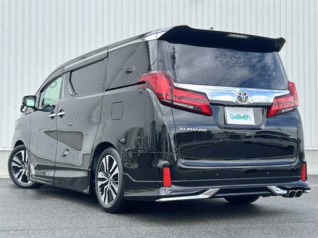 トヨタ アルファード S Cパッケージ 群馬県 2020(令2)年 3.1万km ブラック サンルーフ/TRDエアロ/ALPINE11型ナビ/（CD/DVD/SD/BluetoothAudio/HDMI）/フルセグテレビ/バックカメラ/ALPINE12型フリップダウンモニター/セーフティセンス/・プリクラッシュセーフティ/・ロードサインアシスト/・レーダークルーズコントロール/・レーントレーシングアシスト/・アダプティブハイビームシステム/ブラインドスポットモニター/デジタルインナーミラー/ステアリングヒーター/ブラック合皮シート/シートヒーター/エアシート/パワーシート/シートメモリー/前後ドライブレコーダー/3眼LEDヘッドランプ/社外サスペンション/社外マフラー/社外セキュリティー/純正サス・マフラー積込/保証書/取扱説明書/スペアキー