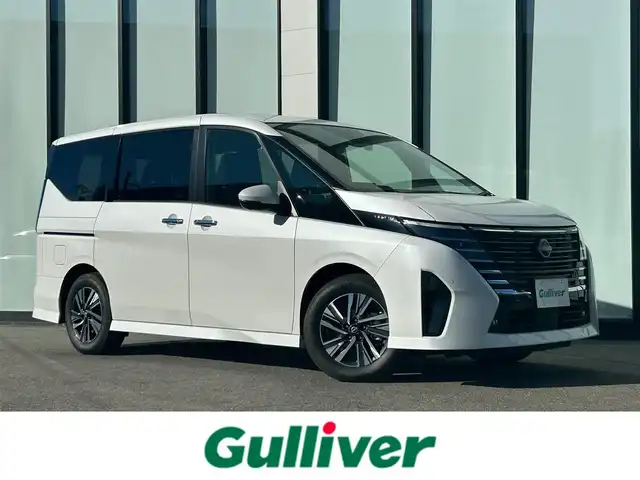 日産 セレナ e－パワー ハイウェイスター V 大阪府 2023(令5)年 1.9万km プリズムホワイト 純正9インチナビ　/ビルトインETC　/全方位モニター　/ドライブレコーダー　/フルセグTV　/LEDヘッドランプ　/クルーズコントロール　/純正16インチアルミホイール　/プロパイロット/ブラインドスポットモニター　/スマートルームミラー