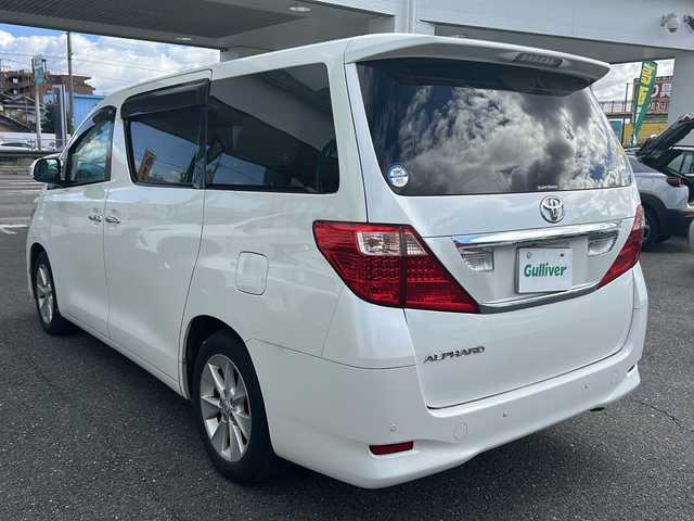 トヨタ アルファード 240G 愛知県 2008(平20)年 9.7万km ホワイトパールクリスタルシャイン 1オーナー/両側パワスラ/純正フリップダウンモニター/クルーズコントロール/ディーラーナビ/TV/バックカメラ/前席パワーシート/メモリーシート/スタッドレスＴ（社外ＡＷ付）積載/ステアリモコン　/ウィンカーミラー/保証書/取扱説明書/記録簿