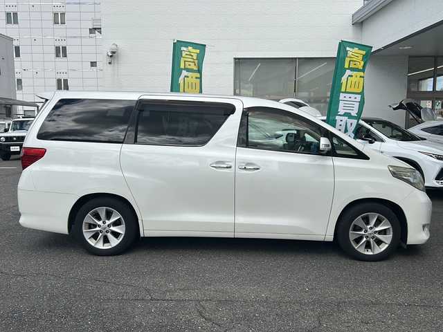 トヨタ アルファード 240G 愛知県 2008(平20)年 9.7万km ホワイトパールクリスタルシャイン 1オーナー/両側パワスラ/純正フリップダウンモニター/クルーズコントロール/ディーラーナビ/TV/バックカメラ/前席パワーシート/メモリーシート/スタッドレスＴ（社外ＡＷ付）積載/ステアリモコン　/ウィンカーミラー/保証書/取扱説明書/記録簿