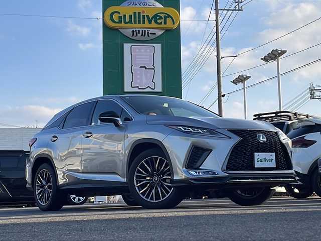 レクサス ＲＸ 450h Fスポーツ 山口県 2020(令2)年 2.7万km ソニックチタニウム 純正ナビ　/　・全方位カメラ　/　・Ｂｌｕｅｔｏｏｔｈ　/　・CD/　・USB/前後ドライブレコーダー　/ハンドルヒーター　/ヒートヒーター　/エアシート　/純正２０インチＡＷ　/コーナーセンサー　/ＨＵＤ　/ＬＥＤヘッドライト　/クルーズコントロール/ETC2.0/パワーシート/メモリーシート