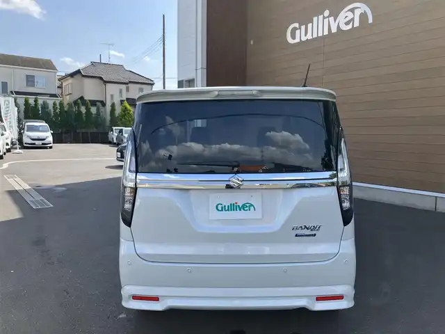 スズキ ソリオ バンディット HV MV 埼玉県 2025(令7)年 0.1万km ピュアホワイトP 登録時111km/ワンオーナー/両側パワースライドドア/スズキセーフティサポート/デュアルセンサーブレーキサポート2/アダプティブクルーズコントロール/　・全車速追随機能・停止保持機能付き/電動パーキングブレーキ/アイドリングストップ/パーキングセンサー/ブラインドスポットモニター/ヘッドアップディスプレイ/LEDヘッドライト/LEDフォグ/ハイビームアシスト/革巻きステアリング/運転席・助手席シートヒーター/プッシュスタートボタン/スマートキー2個/純正15インチAW/保証書・取扱説明書/