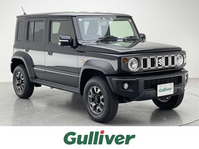 スズキ ジムニー ノマド FC 兵庫県 2025(令7)年 0.1万km未満 黒 登録済未使用車/4WD/トランスファー/ACC/PCS/LKA /オートハイビーム/シートヒーター/LEDヘッドライト/フォグライト /クリアランスソナー /社外マット/スペアキーx１/純正15AW
