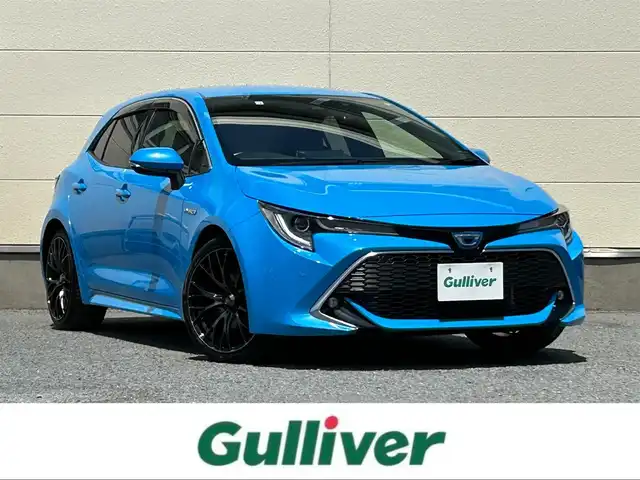 トヨタ カローラ スポーツ ハイブリッドG Z 茨城県 2018(平30)年 9.4万km シアンM 純正ナビ/セーフティセンス/・プリクラッシュセーフティ/・レーントレーシングアシスト/レーンディパーチャーアラート/・レーダークルーズコントロール/・オートマチックハイビーム/・ロードサインアシスト/・ドライバー異常時対応システム/・発進遅れ告知機能/社外18インチアルミホイール/純正フロアマット/純正ビルトインETC/シートヒーター/オートライト/バックカメラ/クルーズコントロール/ＨＤＭＩ