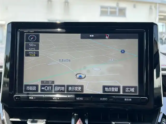 トヨタ カローラ スポーツ ハイブリッドG Z 茨城県 2018(平30)年 9.4万km シアンM 純正ナビ/セーフティセンス/・プリクラッシュセーフティ/・レーントレーシングアシスト/レーンディパーチャーアラート/・レーダークルーズコントロール/・オートマチックハイビーム/・ロードサインアシスト/・ドライバー異常時対応システム/・発進遅れ告知機能/社外18インチアルミホイール/純正フロアマット/純正ビルトインETC/シートヒーター/オートライト/バックカメラ/クルーズコントロール/ＨＤＭＩ