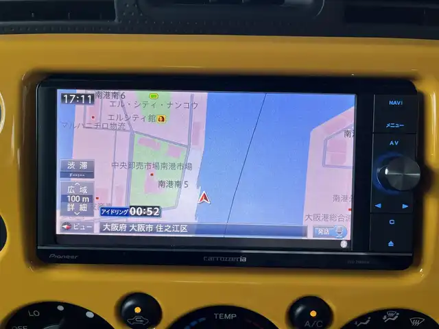 トヨタ ＦＪクルーザー カラーパッケージ 高知県 2011(平23)年 6.1万km イエロー/ホワイト 社外ナビ/　Bluetooth/フルセグ/　CD/DVD/AM/FM/4WD/バックカメラ/クルーズコントロール/ETC/ドライブレコーダー/リモコンキー/スペアキー/LEDヘッドライト/社外17インチアルミホイール/純正フロアマット/コーナーセンサー/ルーフレール/背面タイヤ/横滑り防止装置/盗難防止装置/保証書/取扱説明書/記録簿