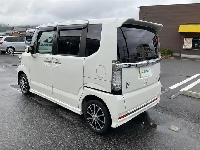 ホンダ Ｎ ＢＯＸ カスタム G Aパッケージ 滋賀県 2014(平26)年 12.3万km プレミアムホワイトパール 車検9年5月まで/シティブレーキアクティブシステム/カロッツェリア7インチHDDナビ/Bluetooth、DVD、CD、フルセグテレビ/バックカメラ/片側パワースライドドア/ETC/HIDヘッドライト/社外14インチアルミホイール/社外シートカバー/ステアリングスイッチ/スペアキー有り/取扱説明書/保証書