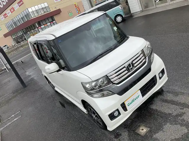 ホンダ Ｎ ＢＯＸ カスタム G Aパッケージ 滋賀県 2014(平26)年 12.3万km プレミアムホワイトパール 車検9年5月まで/シティブレーキアクティブシステム/カロッツェリア7インチHDDナビ/Bluetooth、DVD、CD、フルセグテレビ/バックカメラ/片側パワースライドドア/ETC/HIDヘッドライト/社外14インチアルミホイール/社外シートカバー/ステアリングスイッチ/スペアキー有り/取扱説明書/保証書