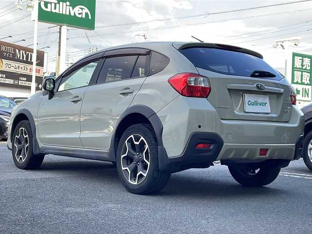 スバル インプレッサ ＸＶ 2．0i－L アイサイト 徳島県 2013(平25)年 14.5万km デザートカーキ 社外SD7型ナビ　CN-S310WD/（ラジオ/フルセグ/DISC/BT/iPod）/追従式クルーズコントロール/純正17インチアルミホイール/前後コーナーセンサー/パドルシフト/ドアバイザー/フォグライト/純正フロアマット/電動リアゲート/スペアキー/ETC/キセノンヘッドライト/ステアリングリモコン/取扱説明書/新車時保証書