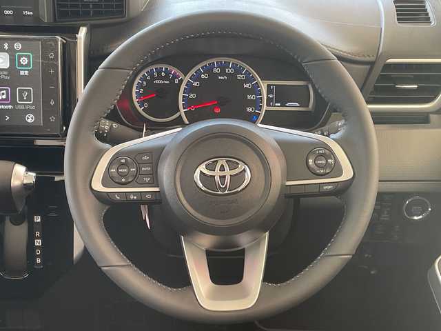 トヨタ ルーミー カスタムG－T 埼玉県 2025(令7)年 0.1千km ブラックマイカメタリック/パールホワイト2トーン スマートアシスト /純正9インチディスプレイオーディオ/　　BT/フルセグ/CarPlay /パノラミックビューモニター /両側パワースライドドア /レーダークルーズコントロール /LEDオートライト /シートヒーター /純正15インチアルミ /電子パーキング/ステアリングスイッチ