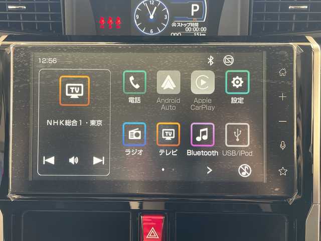 トヨタ ルーミー カスタムG－T 埼玉県 2025(令7)年 0.1千km ブラックマイカメタリック/パールホワイト2トーン スマートアシスト /純正9インチディスプレイオーディオ/　　BT/フルセグ/CarPlay /パノラミックビューモニター /両側パワースライドドア /レーダークルーズコントロール /LEDオートライト /シートヒーター /純正15インチアルミ /電子パーキング/ステアリングスイッチ