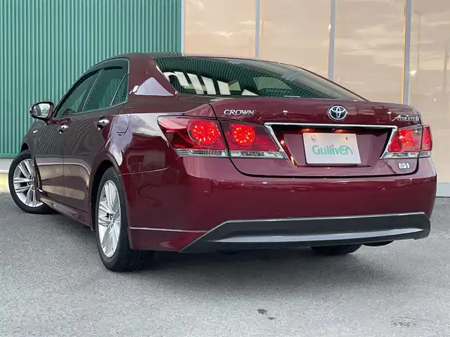 トヨタ クラウン ハイブリッド アスリートS 福岡県 2013(平25)年 7万km ダークレッドマイカメタリック 純正ナビ(ワンセグテレビ・FM・AM・BT)/前席パワーシート/クルーズコントロール/ETC/パワーバックドア/プッシュスタート/スマートキー/フォグランプ/純正フロアマット/ドアバイザー/バックカメラ