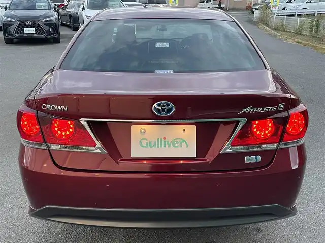トヨタ クラウン ハイブリッド アスリートS 福岡県 2013(平25)年 7万km ダークレッドマイカメタリック 純正ナビ(ワンセグテレビ・FM・AM・BT)/前席パワーシート/クルーズコントロール/ETC/パワーバックドア/プッシュスタート/スマートキー/フォグランプ/純正フロアマット/ドアバイザー/バックカメラ