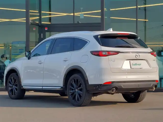 マツダ ＣＸ－８ XD スポーツアピアランス 東京都 2023(令5)年 0.9万km ロジウムホワイトプレミアムメタリック 純正ナビ/全方位カメラ/ETC/ドライブレコーダー/BOSEスピーカー/ヘッドアップディスプレイ/衝突軽減システム/レーンキープアシスト/レーダークルーズコントロール/ブラインドスポットモニター/LEDヘッドライト/パドルシフト/ルーフレール