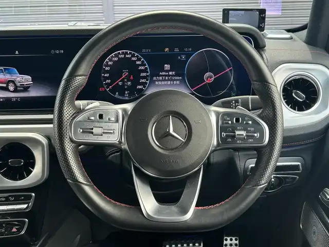 メルセデス・ベンツ ゲレンデヴァーゲン Ｇ３５０ｄ AMGライン 茨城県 2019(令1)年 3.1万km ポーラホワイト ラグジュアリーパッケージ /サンルーフ /アダプティブDS /Burmester/黒革 /全席シートヒーター /M付PWシート /ナビ /12セグ /BT /マルチLED /RSP /ACC /LKA /BSA /360°カメラ/禁煙車