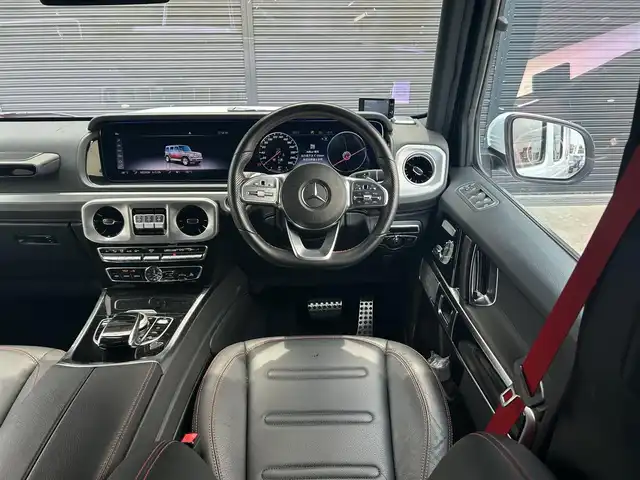 メルセデス・ベンツ ゲレンデヴァーゲン Ｇ３５０ｄ AMGライン 茨城県 2019(令1)年 3.1万km ポーラホワイト ラグジュアリーパッケージ /サンルーフ /アダプティブDS /Burmester/黒革 /全席シートヒーター /M付PWシート /ナビ /12セグ /BT /マルチLED /RSP /ACC /LKA /BSA /360°カメラ/禁煙車