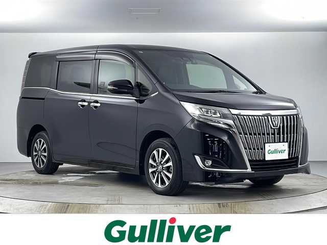 トヨタ エスクァイア Gi 愛知県 2019(令1)年 4.3万km ブラック ワンオーナー/8型ナビメモリ【AVIC-RL710】/（CD/DVD/フルセグTV/Bluetooth）/バックカメラ/両側パワースライドドア/アルパインフリップダウンモニター/衝突軽減システム/クルーズコントロール/レーンキープアシスト/オートマチックハイビーム/ドライブレコーダー/ETC/純正15インチAW/LEDヘッドライト/黒レザーシート/シートヒーター(前席)/ウッドコンビハンドル/ステアリングスイッチ/スマートキー＆プッシュスタート