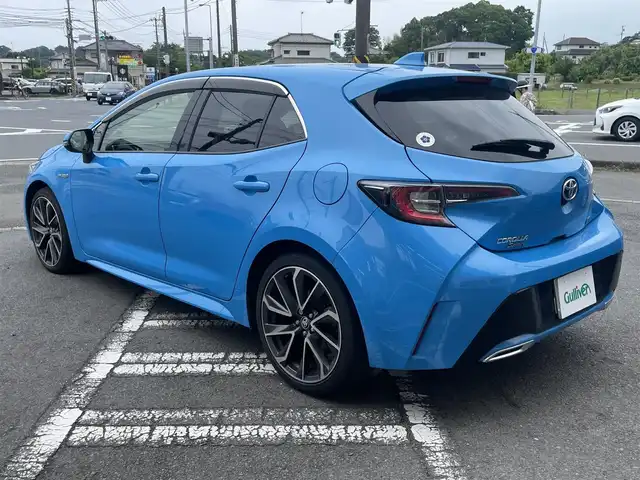 トヨタ カローラ スポーツ ハイブリッドG Z 神奈川県 2019(令1)年 12.8万km シアンM ワンオーナー/トヨタセーフティセンス/・衝突軽減ブレーキ/・レーダークルーズコントロール/・ブラインドスポットモニター/・コーナーセンサー/ヘッドアップディスプレイ/ステアリングスイッチ/バックカメラ/ビルトインETC2.0/プッシュスタート/スマートキーx2/LEDヘッドライト/フォグライト/純正18インチアルミホイール/4:2:4分割アジャスタブルデッキボード/保証書/ナビ取説/取説