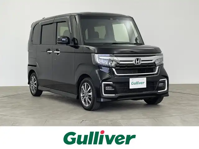 ホンダ Ｎ ＢＯＸ カスタム L 大分県 2022(令4)年 4.4万km クリスタルブラックパール ホンダセンシング搭載/・衝突軽減ブレーキ（CMBS）/・誤発進抑制機能/・歩行者事故低減ステアリング/・路外逸脱抑制機能/・ACC（渋滞追従機能付き）/・車線維持支援システム（LAKS）/・先行車発進お知らせ機能/・標識認識機能/・後方誤発進抑制機能/・オートハイビーム/社外ナビ　/（フルセグTV/DVD/BT)/ステアリングスイッチ/バックカメラ/前後連動ドライブレコーダー/前席シートヒーター/片側パワースライドドア/アイドリングストップ/電動格納ミラー/オートライト/LEDヘッドライト/シーケンシャルウインカー/LEDフォグ/純正15インチアルミホイール
