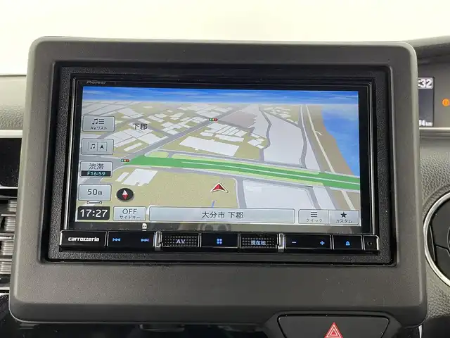 ホンダ Ｎ ＢＯＸ カスタム L 大分県 2022(令4)年 4.4万km クリスタルブラックパール ホンダセンシング搭載/・衝突軽減ブレーキ（CMBS）/・誤発進抑制機能/・歩行者事故低減ステアリング/・路外逸脱抑制機能/・ACC（渋滞追従機能付き）/・車線維持支援システム（LAKS）/・先行車発進お知らせ機能/・標識認識機能/・後方誤発進抑制機能/・オートハイビーム/社外ナビ　/（フルセグTV/DVD/BT)/ステアリングスイッチ/バックカメラ/前後連動ドライブレコーダー/前席シートヒーター/片側パワースライドドア/アイドリングストップ/電動格納ミラー/オートライト/LEDヘッドライト/シーケンシャルウインカー/LEDフォグ/純正15インチアルミホイール