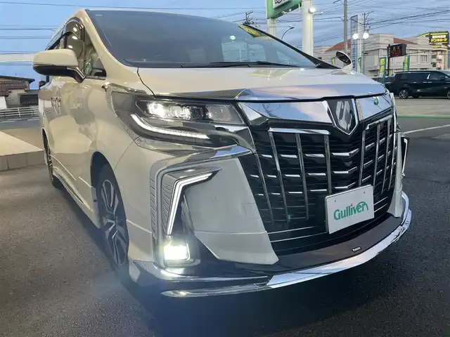 トヨタ アルファード S Cパッケージ 福島県 2021(令3)年 7.5万km ホワイトパールクリスタルシャイン ワンオーナー/モデリスタエアロキットI/モデリスタアドバンスドフェイススタイル/アルパイン11インチナビ/CD/DVD/SD/USB/BT/フルセグTV/アルパインフリップダウンモニター/黒レザーシート/両側パワースライドドア/パワーバックドア/ToyotaSafetySense/レーダークルーズコントロール/プリクラッシュセーフティ/クリアランスソナー/オートハイビーム/パワーシート/シートヒーター/エアシート/バックカメラ/3眼LEDヘッドライト/AC100Vアクセサリー/社外デジタルインナーミラー/ビルトインETC/ドアバイザー/フロアマット