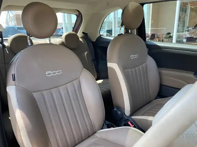 フィアット ５００ アッラモーダ 福岡県 2017(平29)年 5.1万km パープル ボルドー５０台限定車両　/ガラスルーフ　/ベージュ革　/ディスプレイオーディオ　/Ｂｌｕｅｔｏｏｔｈ　/シティモード/ステアリングスイッチ/フロントフォグランプ　/リアフォグランプ　/純正１５インチアルミホイール/ETC