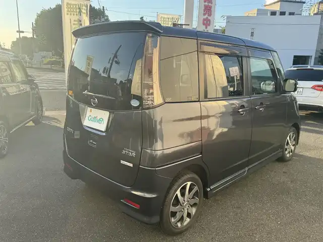 日産 ルークス ハイウェイスター ターボ 愛知県 2013(平25)年 8.5万km ルナグレー ユーザー買取車/純正ナビ/フルセグTV/禁煙車/ドラレコ前後/両側パワースライドドア/革ステアリング/ドアミラーウインカー/ETC/スマートキー