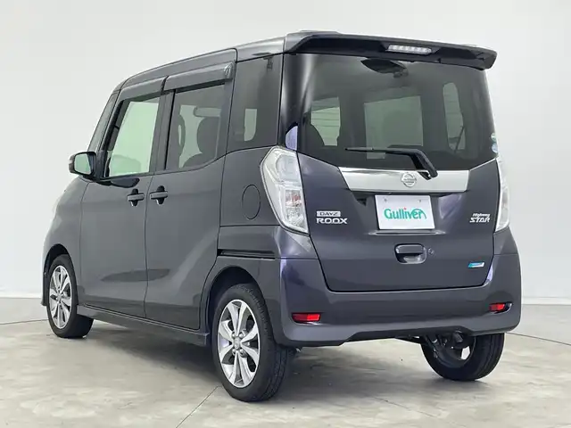 日産 デイズ ルークス ハイウェイスターX Gパッケージ 新潟県 2014(平26)年 8.5万km プレミアムパープルP 純正メモリナビ【MC313D-W】/　フルセグTV/Bluetooth/CD/DVD/全方位モニター/ETC/両側パワースライドドア/アイドリングストップ/オートライト