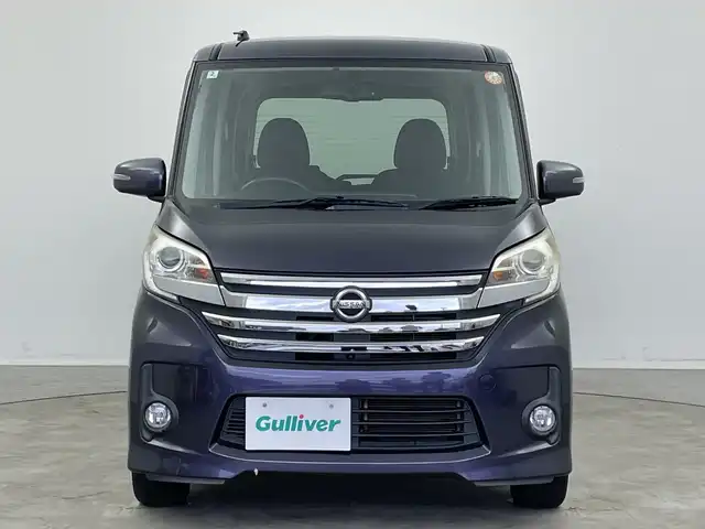 日産 デイズ ルークス ハイウェイスターX Gパッケージ 新潟県 2014(平26)年 8.5万km プレミアムパープルP 純正メモリナビ【MC313D-W】/　フルセグTV/Bluetooth/CD/DVD/全方位モニター/ETC/両側パワースライドドア/アイドリングストップ/オートライト