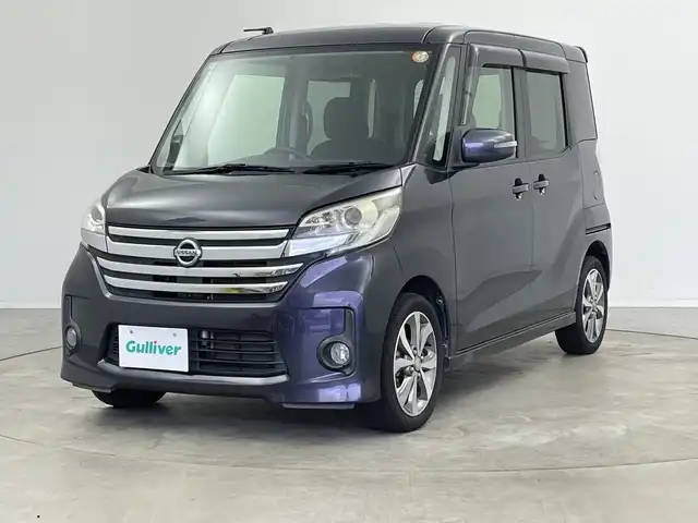 日産 デイズ ルークス ハイウェイスターX Gパッケージ 新潟県 2014(平26)年 8.5万km プレミアムパープルP 純正メモリナビ【MC313D-W】/　フルセグTV/Bluetooth/CD/DVD/全方位モニター/ETC/両側パワースライドドア/アイドリングストップ/オートライト