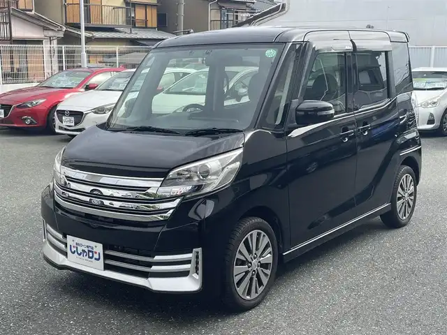 日産 デイズ ルークス ライダーHWSターボ 愛知県 2014(平26)年 7.5万km ブラック (株)IDOMが運営する【じしゃロン豊川店】の自社ローン専用車両になります。こちらは現金またはオートローンご利用時の価格です。自社ローンご希望の方は別途その旨お申付け下さい / 社外メモリナビ/　〇 CD再生機能/　〇 DVD再生機能/　〇 フルセグTV/　〇 BT対応/ 全方位カメラ/ ETC/ 両側パワースライドドア/ 革巻ステアリング/ ステアリングスイッチ/ ドライブレコーダー/ シートカバー/ リアサンシェイド/ ドアバイザー/ ウインカーミラー/ 純正フロアマット