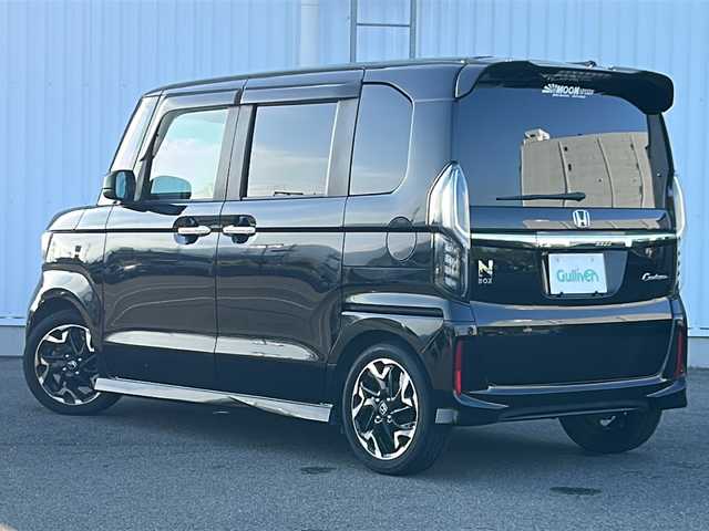ホンダ Ｎ ＢＯＸ カスタム G L ターボ ホンダセンシング 愛媛県 2018(平30)年 5.1万km クリスタルブラックパール 社外ディスプレイナビ/ETC/Bluetooth/スマートキー/社外フロアマット/純正15インチAW/両側パワースライドドア/ハーフレザー/クルーズコントロール追従有/オートライト/オートLEDヘッドライト/レーンキープアシスト/フォグランプ