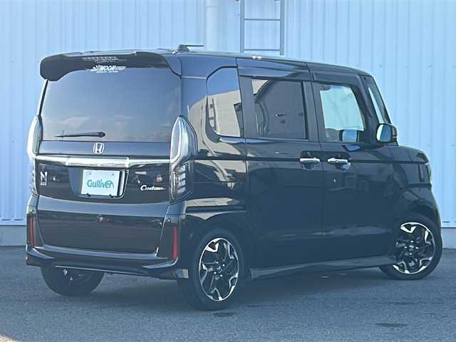 ホンダ Ｎ ＢＯＸ カスタム G L ターボ ホンダセンシング 愛媛県 2018(平30)年 5.1万km クリスタルブラックパール 社外ディスプレイナビ/ETC/Bluetooth/スマートキー/社外フロアマット/純正15インチAW/両側パワースライドドア/ハーフレザー/クルーズコントロール追従有/オートライト/オートLEDヘッドライト/レーンキープアシスト/フォグランプ