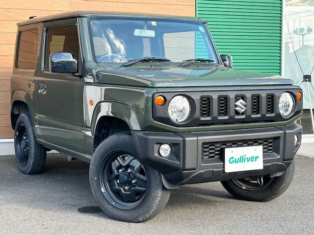 スズキ ジムニー XL 静岡県 2023(令5)年 1.7万km ジャングルグリーン ワンオーナー/純正ナビ/(AM/FM/CD/Bluetooth/フルセグTV)/ビルトインETC/前席シートヒーター/バックカメラ/純正フロアマット/AUTOライト/スペアキー１/保証書/取扱説明書