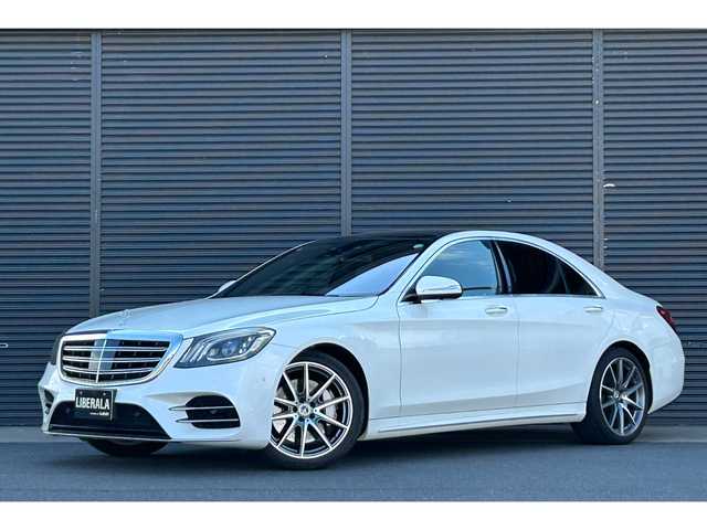 メルセデス・ベンツ Ｓ４５０ AMGラインプラス 茨城県 2019(令1)年 2.5万km ダイヤモンドホワイト 後期型 /ベ-シックパッケージ /パノラマSR /黒革 /ベンチレ-タ- /全席シ-トヒ-タ- /M付PWシ-ト /20インチAMG10スポ-クAW /HUD /ソフトクロ-ズドア /PWトランク /エアバランスP /RSP /ACC /LKA /BSA /PRE-SAFEプラス /ナビ /TV /BT/CarPlay/Android Auto/LED /ETC /禁煙車