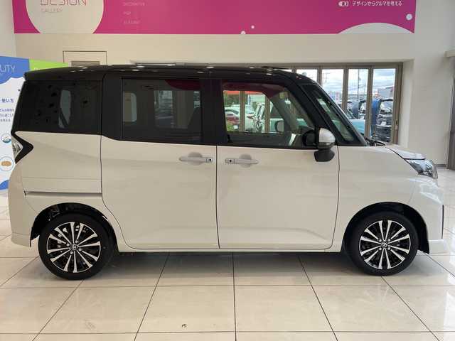 トヨタ ルーミー カスタムG－T 埼玉県 2025(令7)年 0.1千km ブラックマイカメタリック/パールホワイト2トーン スマートアシスト　/9型ディスプレイオーディオ/　　BT/フルセグ/CarPlay　/パノラミックビューモニター　/両側パワースライドドア　/レーダークルーズコントロール　/LEDオートライト　/シートヒーター　/純正15インチアルミホイール　/ETC