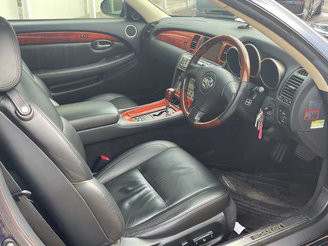 トヨタ ソアラ 430SCV 宮崎県 2001(平13)年 3.7万km ブルーM 電動オープン　ＨＩＤヘッドライト　クルーズコントロール　レザーシート　シートヒーター　パワーシート　ＣＤチェンジャー　リモコンキー　前後ドライブレコーダー　純正フロアマット