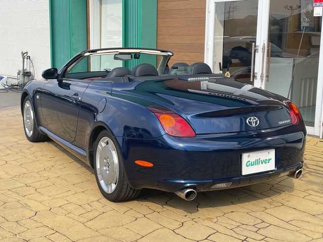 トヨタ ソアラ 430SCV 宮崎県 2001(平13)年 3.7万km ブルーM 電動オープン　ＨＩＤヘッドライト　クルーズコントロール　レザーシート　シートヒーター　パワーシート　ＣＤチェンジャー　リモコンキー　前後ドライブレコーダー　純正フロアマット