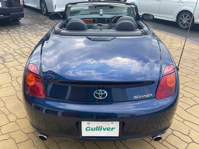 トヨタ ソアラ 430SCV 宮崎県 2001(平13)年 3.7万km ブルーM 電動オープン　ＨＩＤヘッドライト　クルーズコントロール　レザーシート　シートヒーター　パワーシート　ＣＤチェンジャー　リモコンキー　前後ドライブレコーダー　純正フロアマット