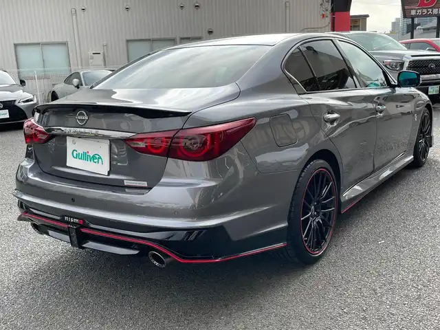 日産 スカイライン ニスモ 神奈川県 2024(令6)年 0.3万km ダークメタルグレー ワンオーナー/サンルーフ/黒革シート/BOSEサウンドシステム/純正メモリーナビ・地デジTV/純正CD/DVD/USB/BT再生/アラウンドビューカメラ/ビルトインETC2.0/ドライブレコーダー/純正19インチAW/レッドブレーキキャリパー/LEDヘッドライト/LEDフォグ/レーダークルーズコントロール/衝突軽減ブレーキ/LKA/BSM/コーナーセンサー/前席パワーシート/シートヒーター/NISMOミラーレンズ/ドアインナーガード/カーボンドアパネル/シフトノブ/パドルシフト/R6/7年ディーラー整備記録/保証書・取説あり