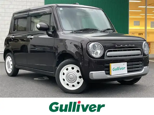 スズキ ラパン ショコラ X 島根県 2015(平27)年 6.8万km アーバンブラウンパールメタリック 社外ＳＤナビ　/フルセグＴＶ　/ＤＶＤ再生　/アイドリングストップ　/スマートキー　/プッシュスタート　/盗難防止装置　/純正HIDライト/純正フロアマット/オートライト　/保証書　/取扱説明書/スペアキー1本