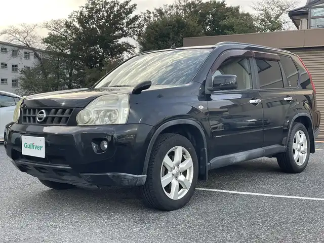 日産 エクストレイル 20Xtt 千葉県 2010(平22)年 18.3万km ダイヤモンドブラック 純正ディーラーナビ(AM/FM/CD/DVD/SD/USB/ワンセグ)/クルーズコントロール/駆動モード切替システム/全席シートヒーター/ダウンヒルアシスト/HIDヘッドライト/電動格納ミラー/純正フロアマット/オートライト/ハーフレザーシート/ドアバイザー/ETC/シガーソケット/ルーフレール