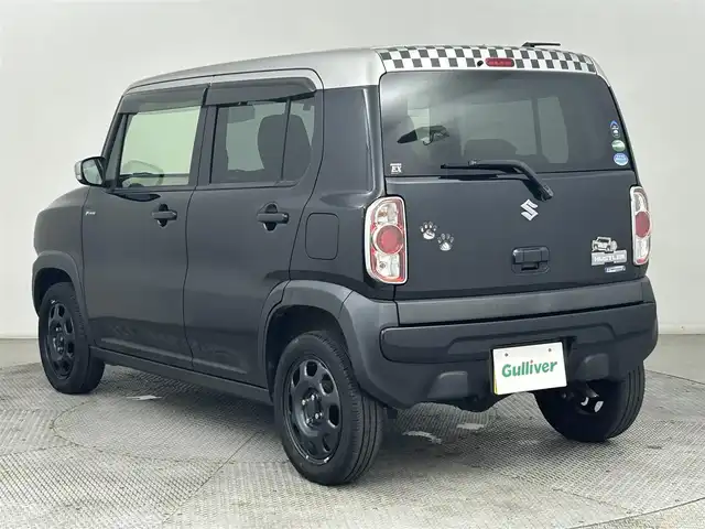 スズキ ハスラー F リミテッド Ⅱ 道央・札幌 2018(平30)年 6.1万km ブルーイッシュブラックパール/シルバー2トーン ・4WD/・レーダーブレーキサポート/・社外ナビ/・フルセグ/BT/CD/DVD/・ETC/・運転席シートヒーター/・社外エンジンスターター/・ダウンヒルアシスト/・ミラーヒーター/・ステアリングスイッチ/・横滑り防止装置/・積込社外AW付冬タイヤ