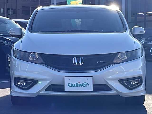 ホンダ ジェイド RS 長野県 2015(平27)年 10万km ホワイトオーキッドパール 禁煙車/ワンオーナー/ターボ/社外SDナビ//Bluetooth/CD/DVD/フルセグTV/クルーズコントロール/アイドリングストップ/横滑り防止装置/LEDヘッドライト/ハーフレザー/ETC/純正AW/純正フロアマット/ドアバイザー/スマートキー/プッシュスタート/パワーステアリング/パワーウィンドウ/保証書/取扱説明書