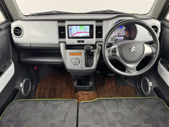 スズキ ハスラー X ターボ 福岡県 2017(平29)年 6万km ポジティブグリーンメタリック/ブラック2トーン 純正ナビ／フルセグＴＶ／ＢＴ　/ビルトインＥＴＣ　/ドライブレコーダー　/ターボ車　/衝突被害軽減システム　/レーンキープ　/横滑り防止　/アイドリングストップ　/シートヒーター　/オートライト　/純正１５インチＡＷ