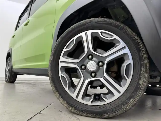 スズキ ハスラー X ターボ 福岡県 2017(平29)年 6万km ポジティブグリーンメタリック/ブラック2トーン 純正ナビ／フルセグＴＶ／ＢＴ　/ビルトインＥＴＣ　/ドライブレコーダー　/ターボ車　/衝突被害軽減システム　/レーンキープ　/横滑り防止　/アイドリングストップ　/シートヒーター　/オートライト　/純正１５インチＡＷ