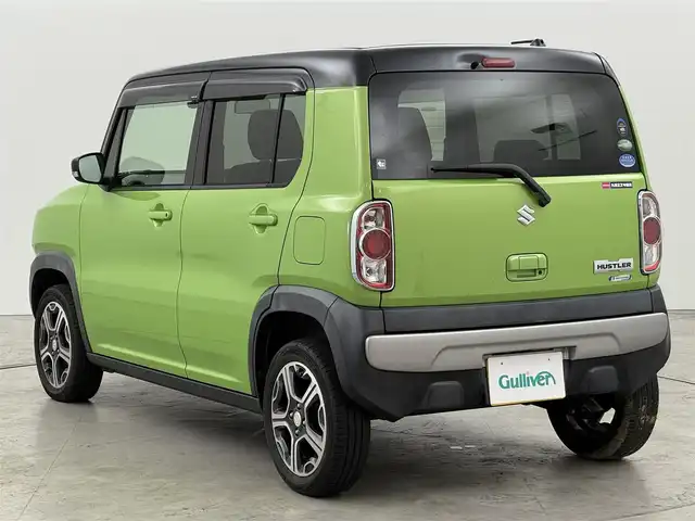 スズキ ハスラー X ターボ 福岡県 2017(平29)年 6万km ポジティブグリーンメタリック/ブラック2トーン 純正ナビ／フルセグＴＶ／ＢＴ　/ビルトインＥＴＣ　/ドライブレコーダー　/ターボ車　/衝突被害軽減システム　/レーンキープ　/横滑り防止　/アイドリングストップ　/シートヒーター　/オートライト　/純正１５インチＡＷ